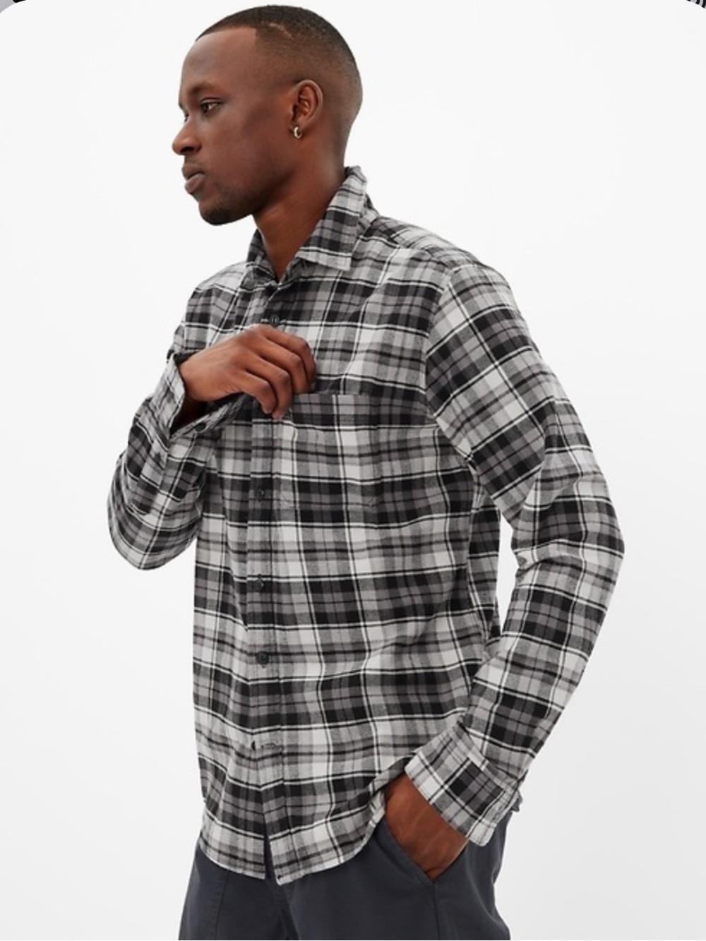 GAP | Flannel Shirt | Untucked Fit